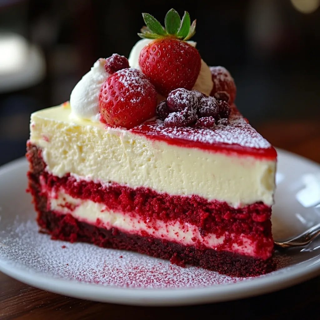 Strawberry Red Velvet Cheesecake