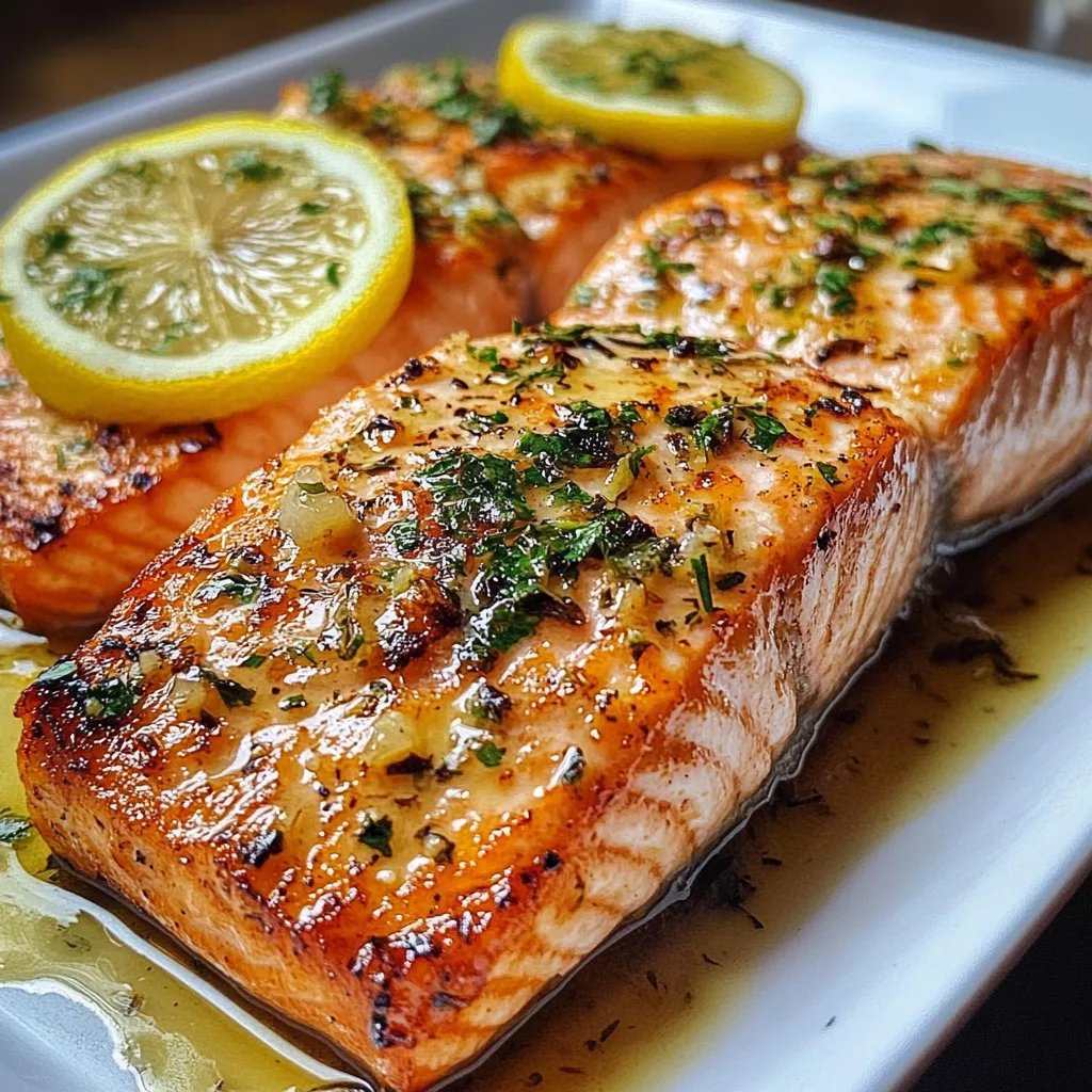 Garlic Butter Lemon Salmon