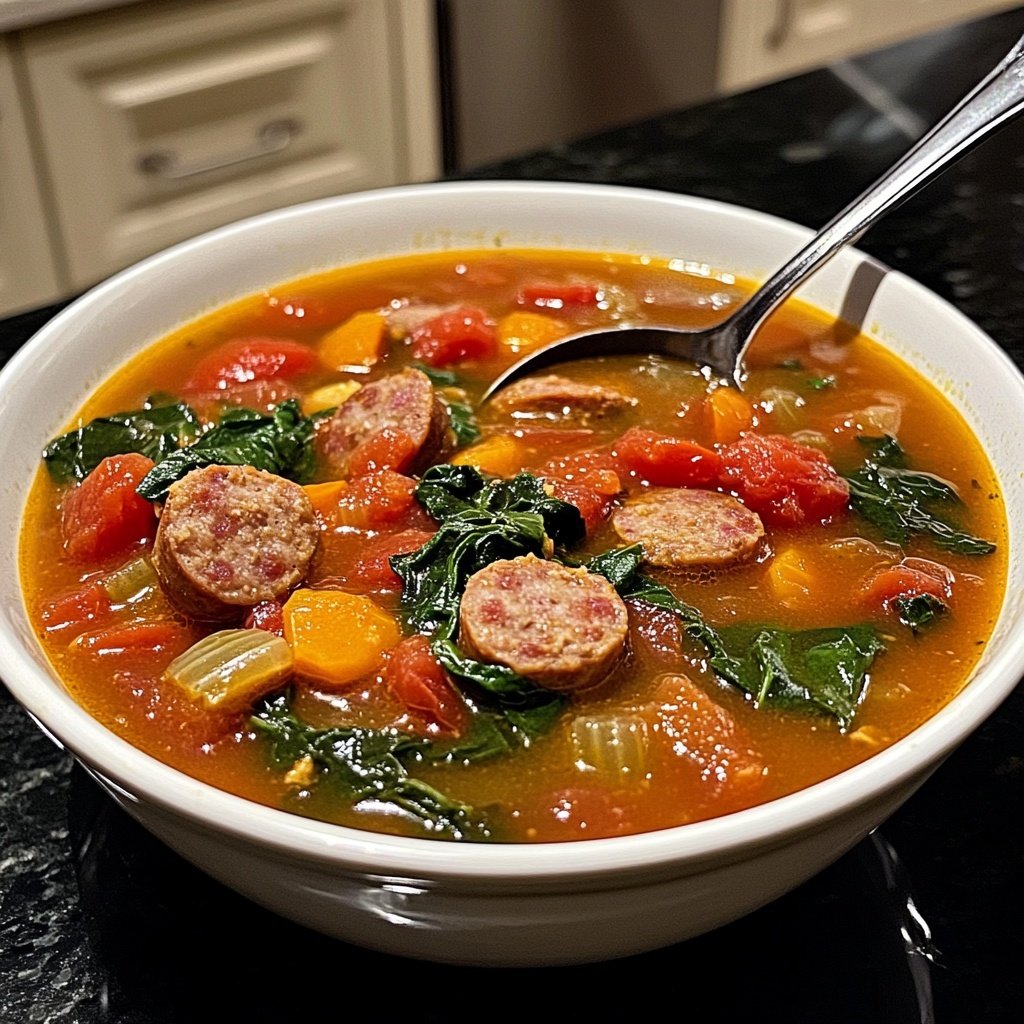 Slow Cooker Italian Sausage Soup