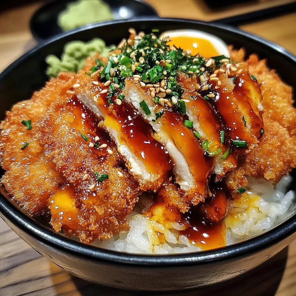 Japanese Katsu Bowls with Tonkatsu Sauce