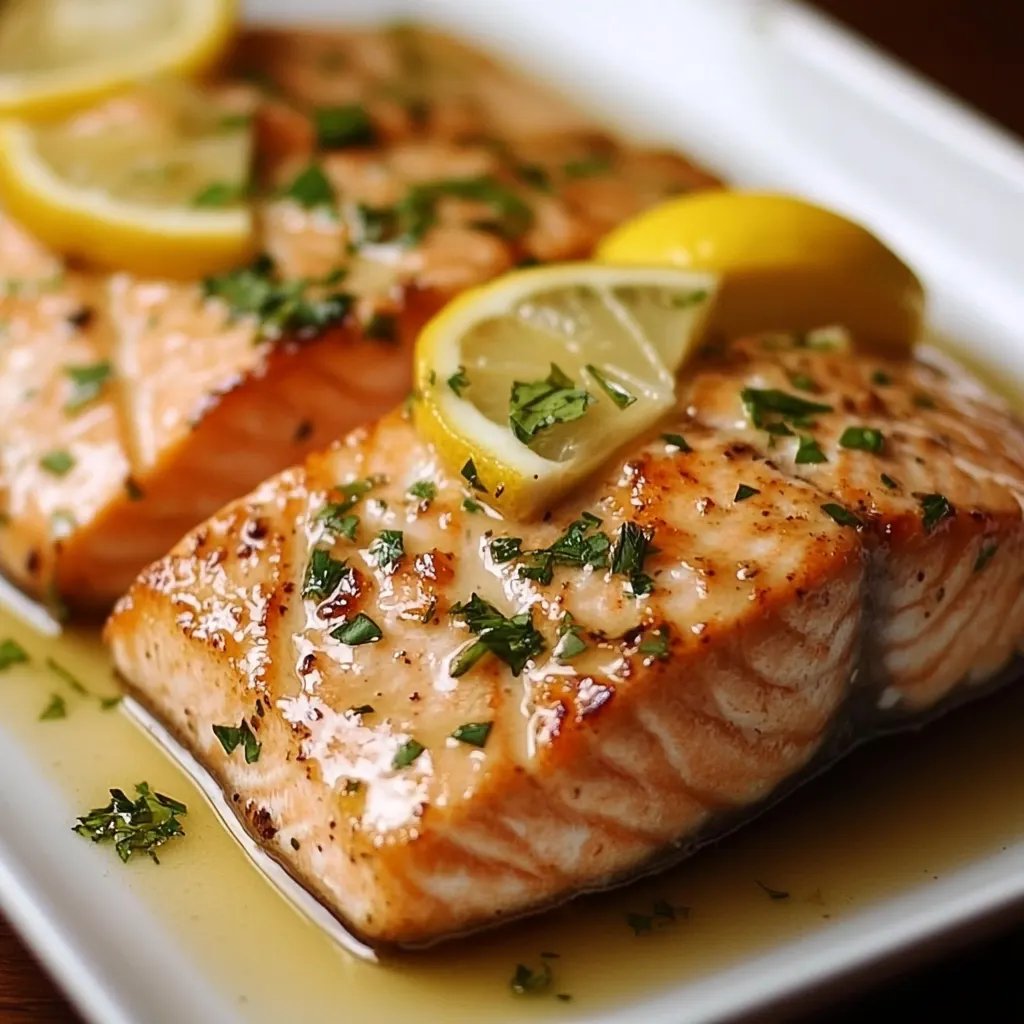 Garlic Lemon Butter Sauce Salmon