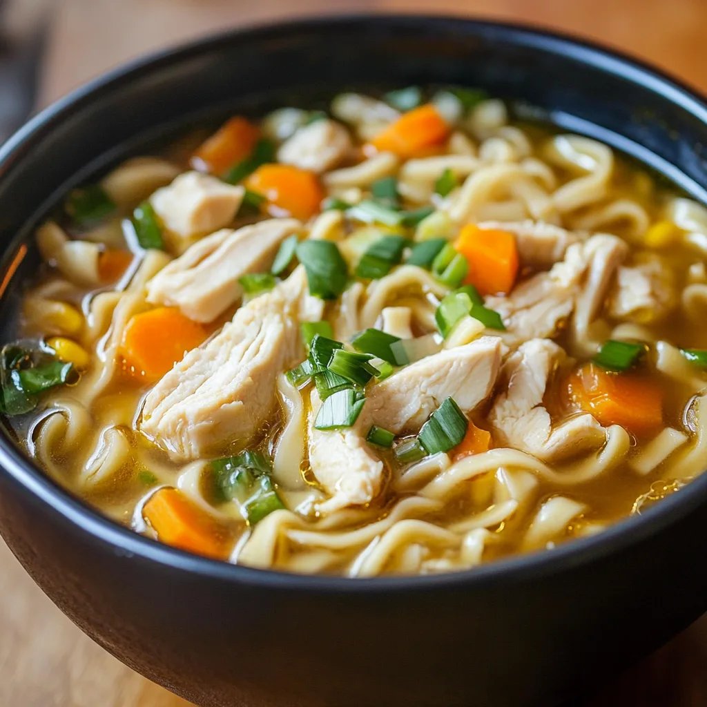 Chicken Noodle Soup w/ Egg Noodles