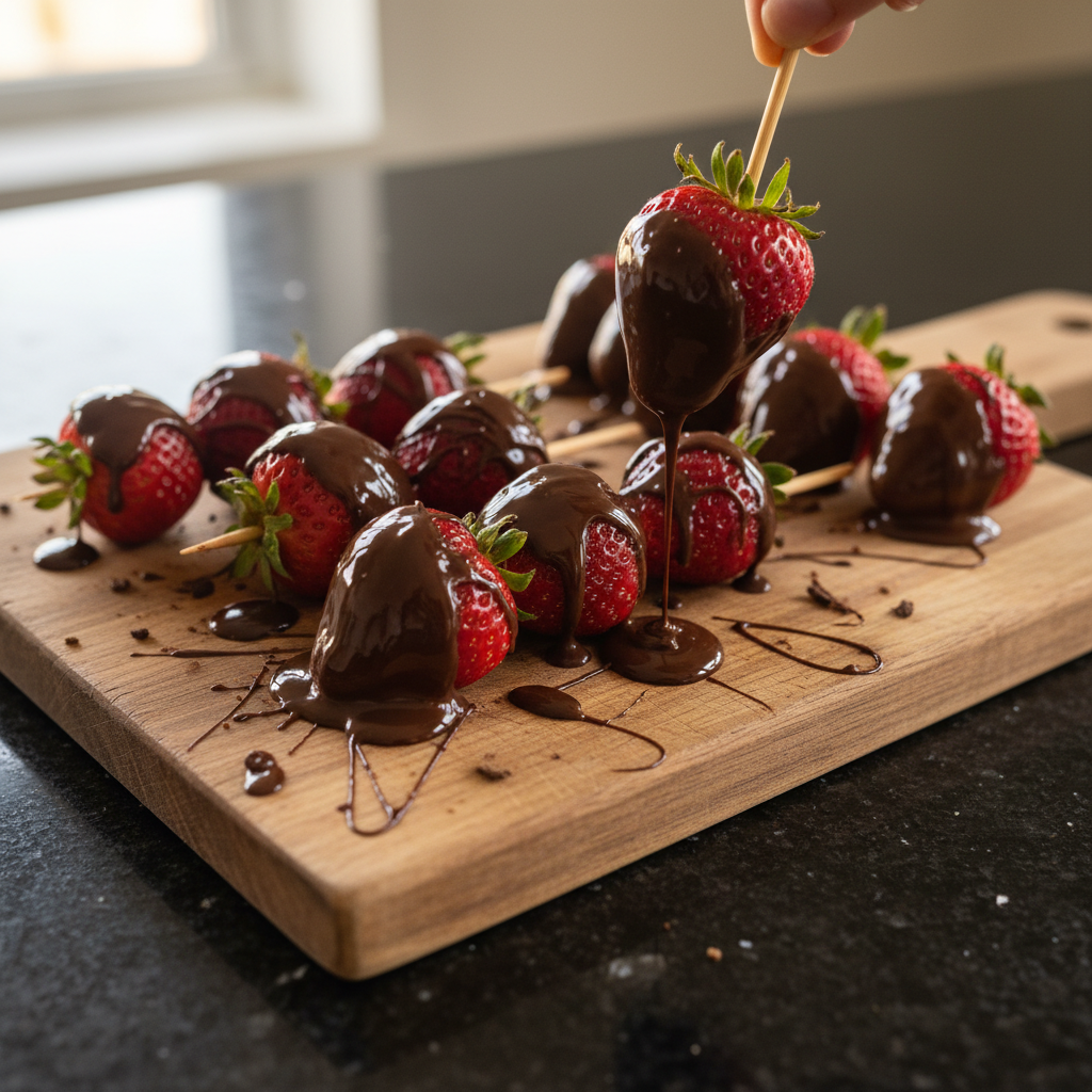 Chocolate-Covered Strawberry Kabobs