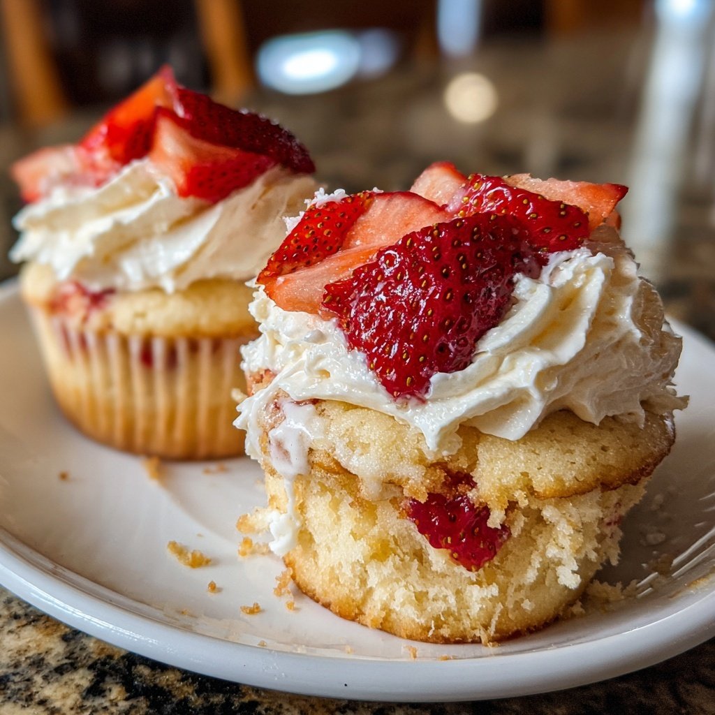 Strawberry Shortcake Cupcakes
