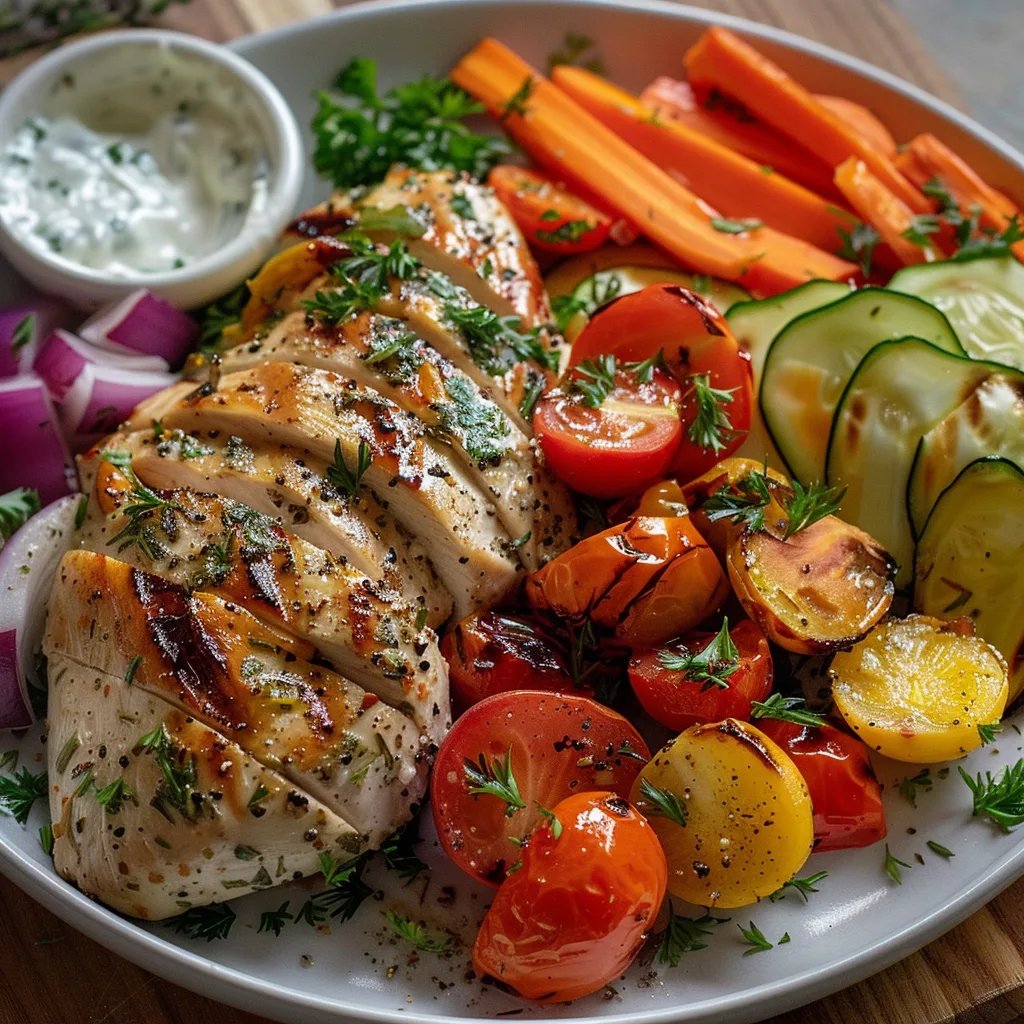 20-Minute Veggie Turkey with Herb Ranch