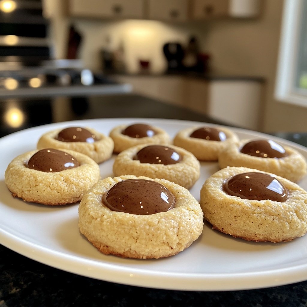 Eggnog Thumbprint Cookies