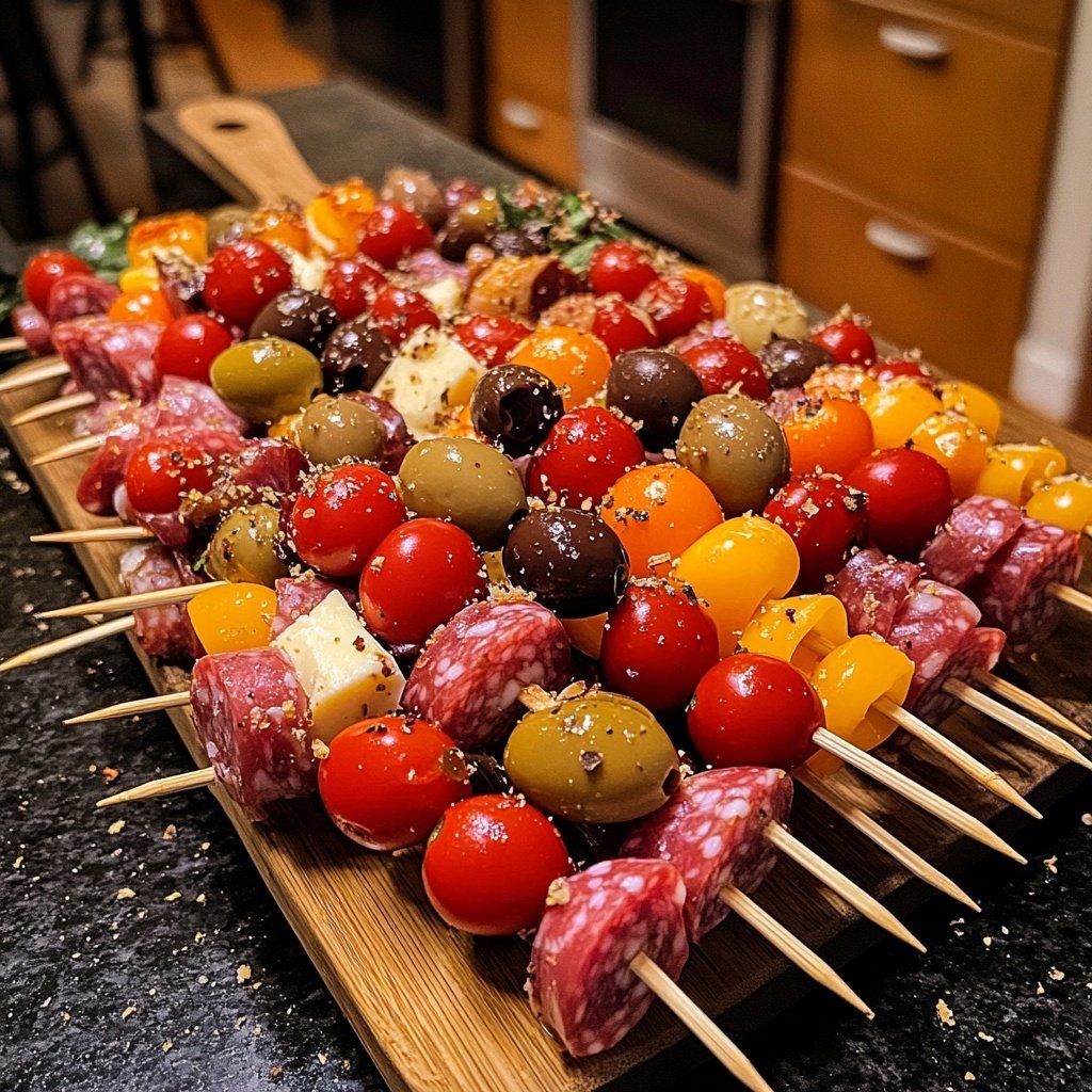 Festive Charcuterie Skewers