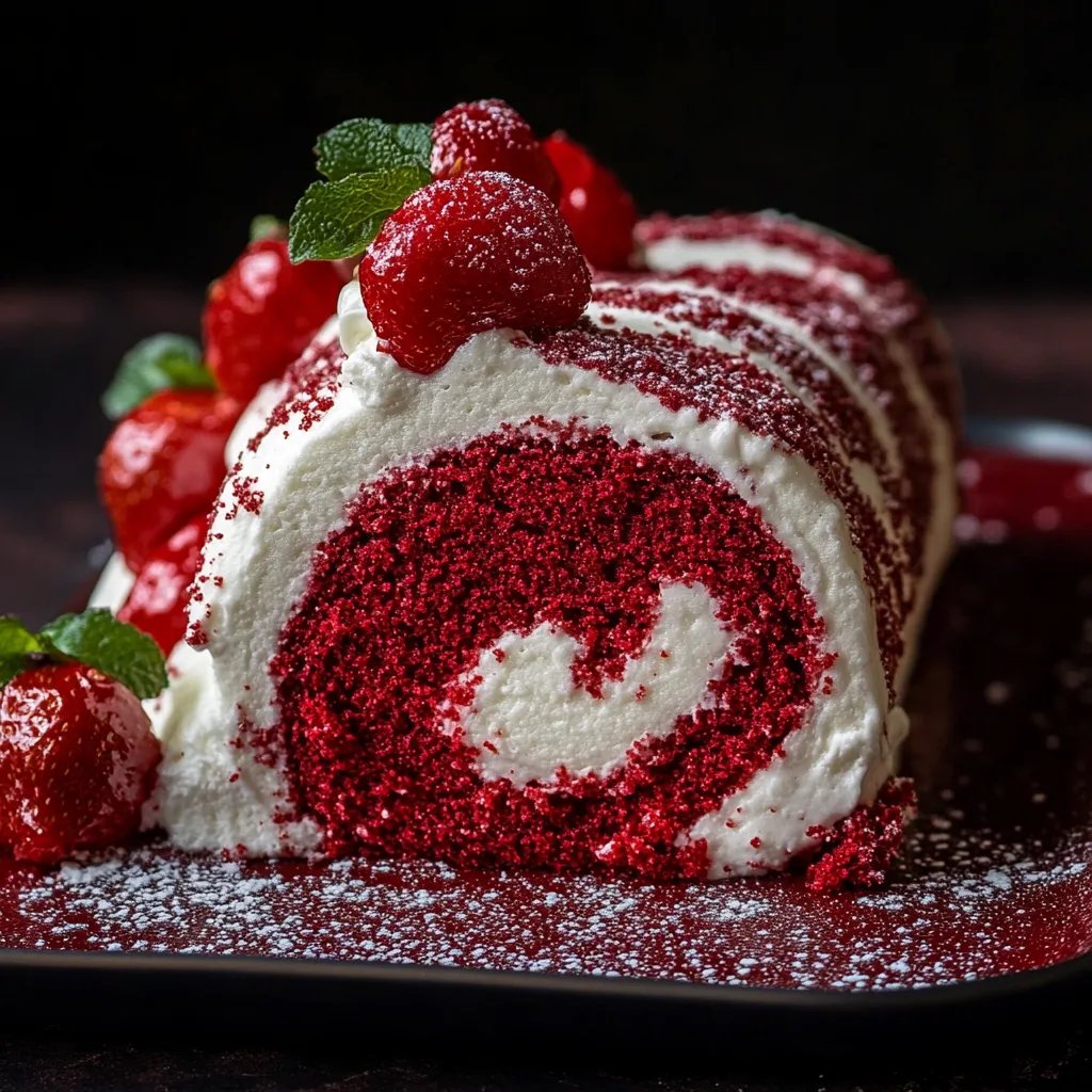 Red Velvet Cake Roll