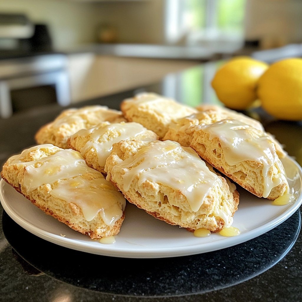 Meyer Lemon Ginger Scones