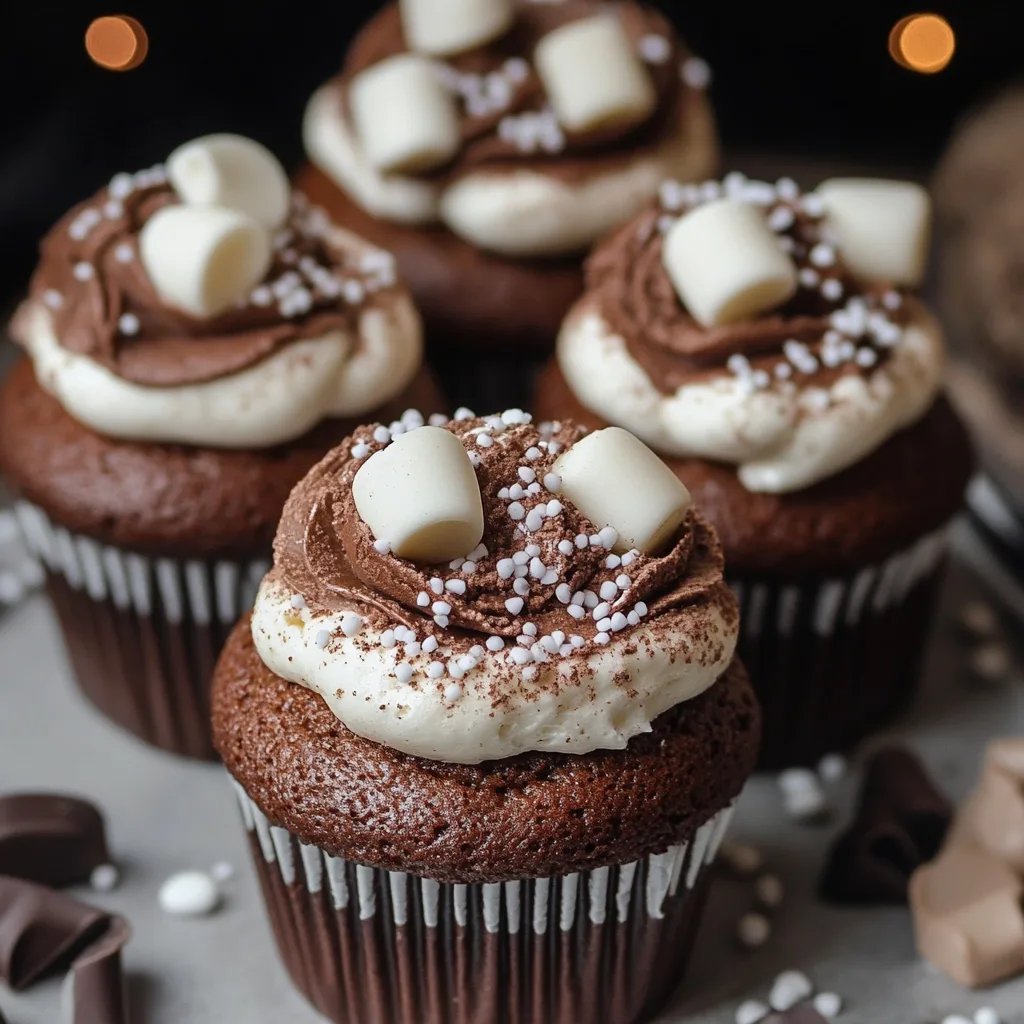 Hot Chocolate Cupcakes